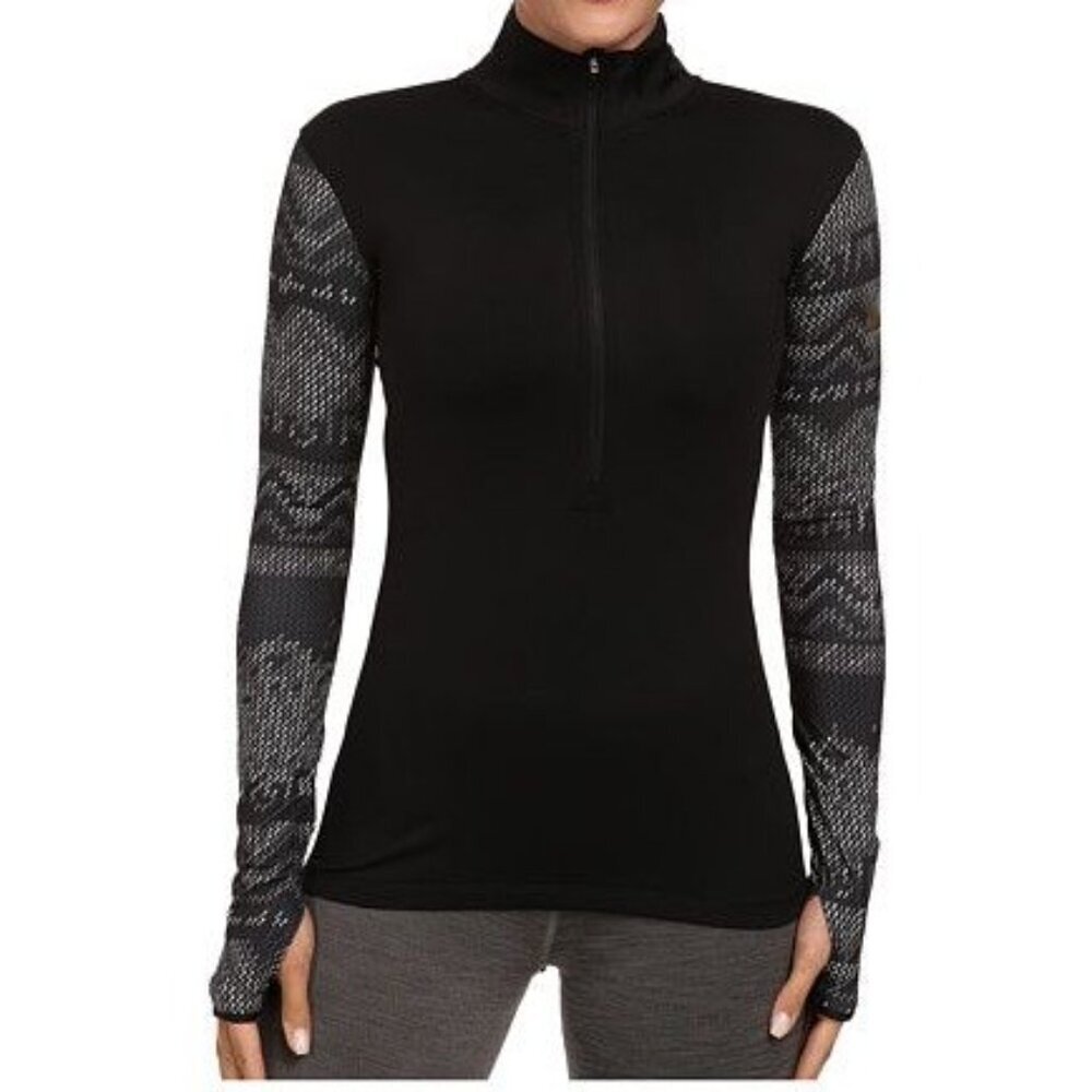 Nike Pro Hyperwarm Half Zip Dri-Fit Black Training Pullover Sweatshirt